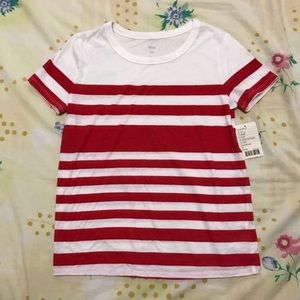 BDG Red White Striped T-Shirt NWT